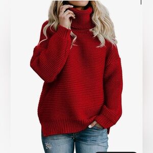 Cozy Red Women's Sweater
